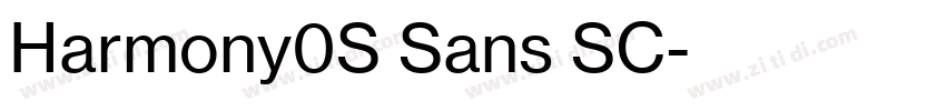 Harmony0S Sans SC字体转换